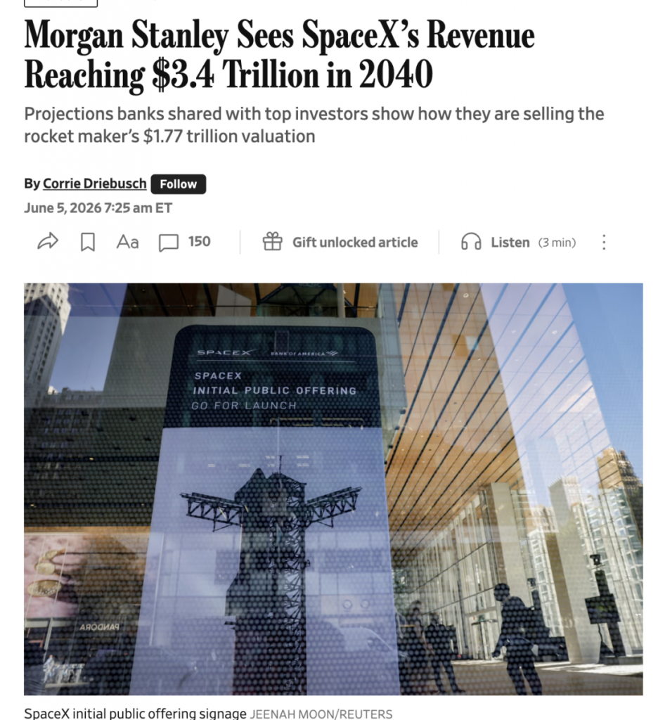 Nobody Knows Anything, SpaceX IPO edition