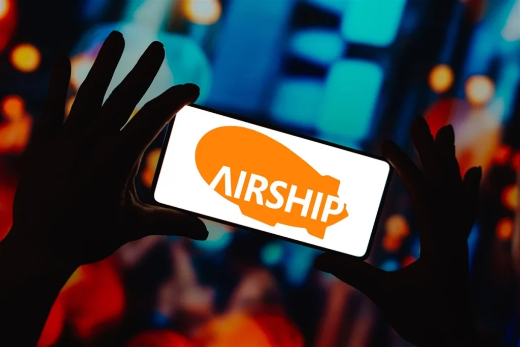 Insiders Are Snapping Up This AI Stock—Is a Big Bounce Coming? Airship AI logo displayed on a smartphone screen.