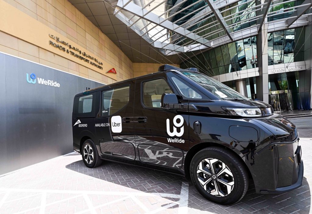 Dubai launches pilot Robotaxi service on Uber app in partnership with WeRide Dubai robotaxi WeRide Uber