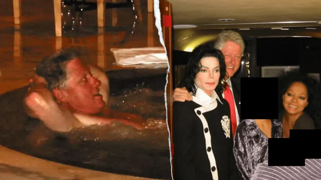 Epstein files include photos of Bill Clinton in hot tub with redacted person Epstein files include photos of Bill Clinton in hot tub with redacted person