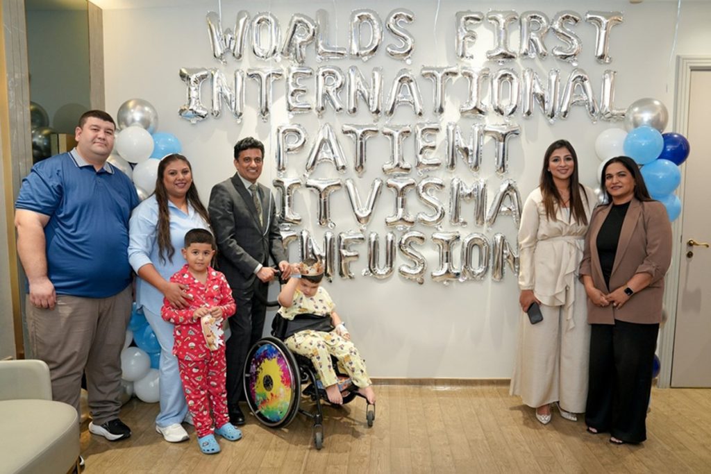 Medcare delivers gene therapy treatment for first international SMA patient Medcare SMA patient