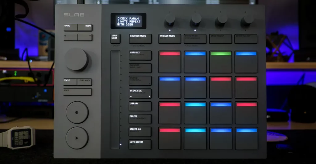 Slab is the first MIDI controller built exclusively for Serato Studio Slab is the first MIDI controller built exclusively for Serato Studio