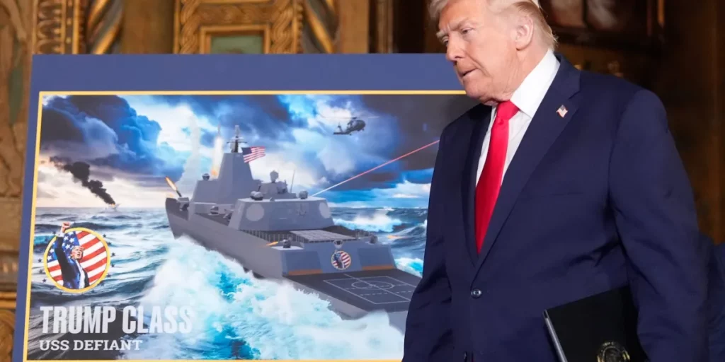 Trump will lead the design of his new class of warships 'because I’m a very aesthetic person'