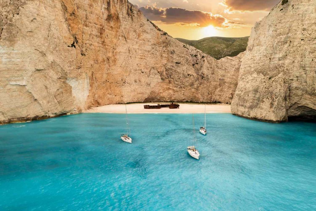 5 Idyllic Beaches Perfect for Retirement on This Mediterranean Country's Western Mainland—Including the World Famous 'Shipwreck Beach'