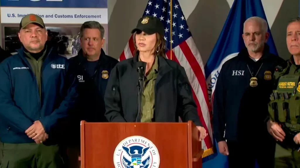 DHS Secretary Kristi Noem alleged ICE shooting victim was 'stalking' agents