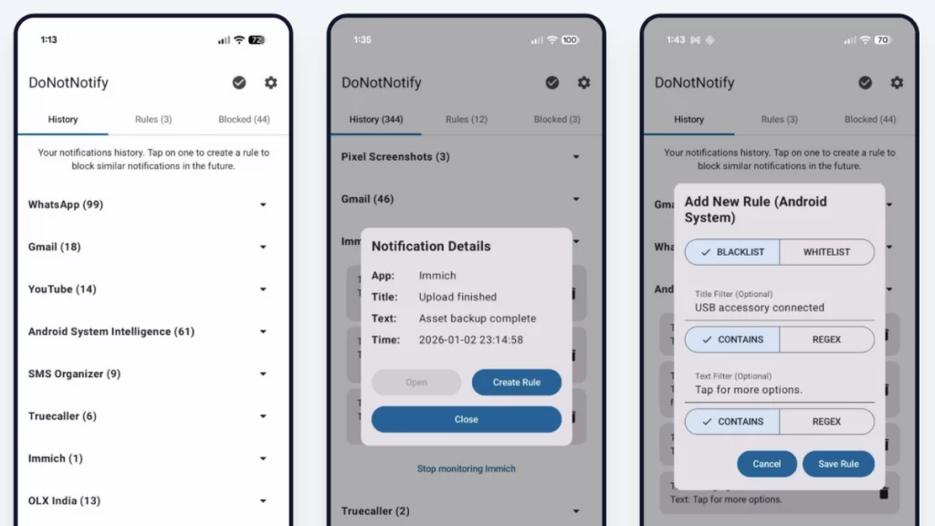 DoNotNotify Blocks Useless Notifications on Android and Lets Important Ones Through