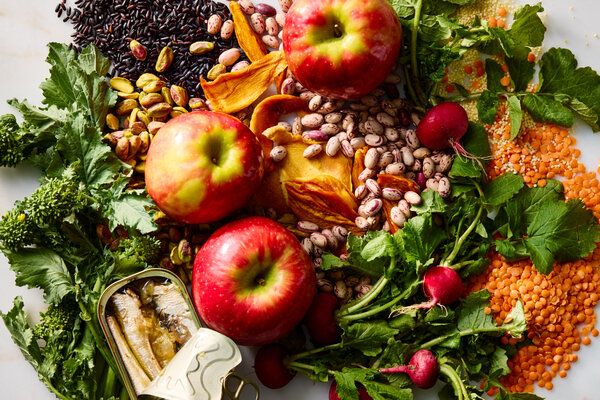 How Pete Wells, Former New York Times Restaurant Critic, Made His Kitchen Healthier An array of apples, radishes, beans and other unprocessed foods.