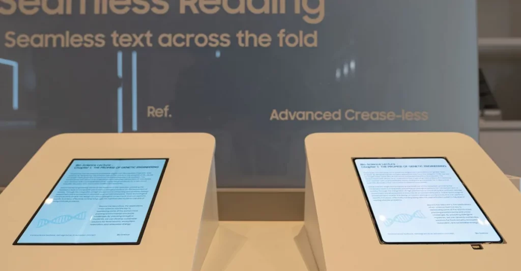 Is this the folding iPhone’s creaseless display? Is this the folding iPhone’s creaseless display?