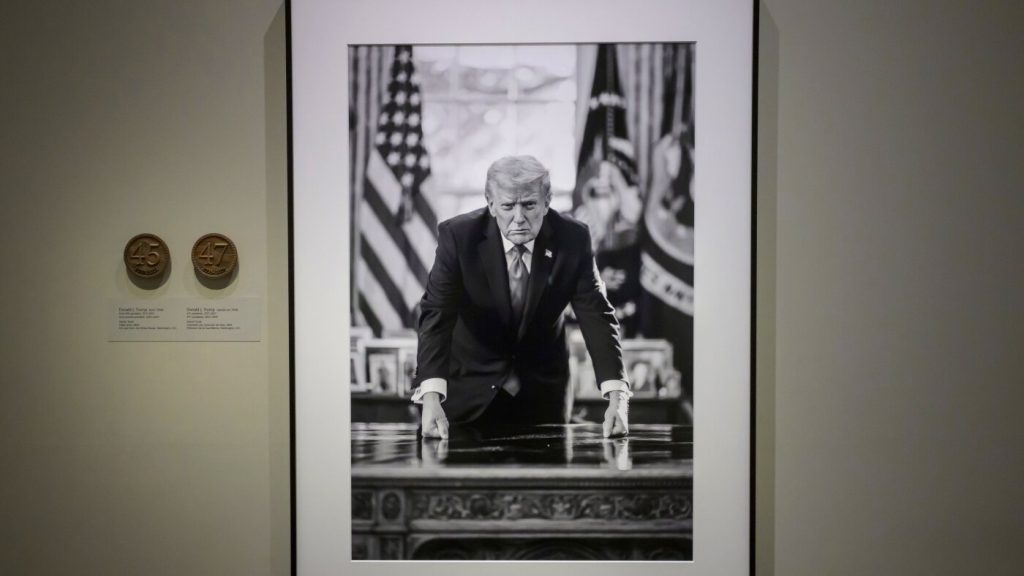 National Portrait Gallery removes impeachment references next to Trump photo : NPR