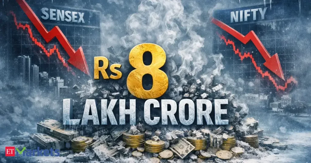 Rs 8 lakh crore shock! Why 2026 winter is turning harsh for Sensex, Nifty and whether to buy the fear