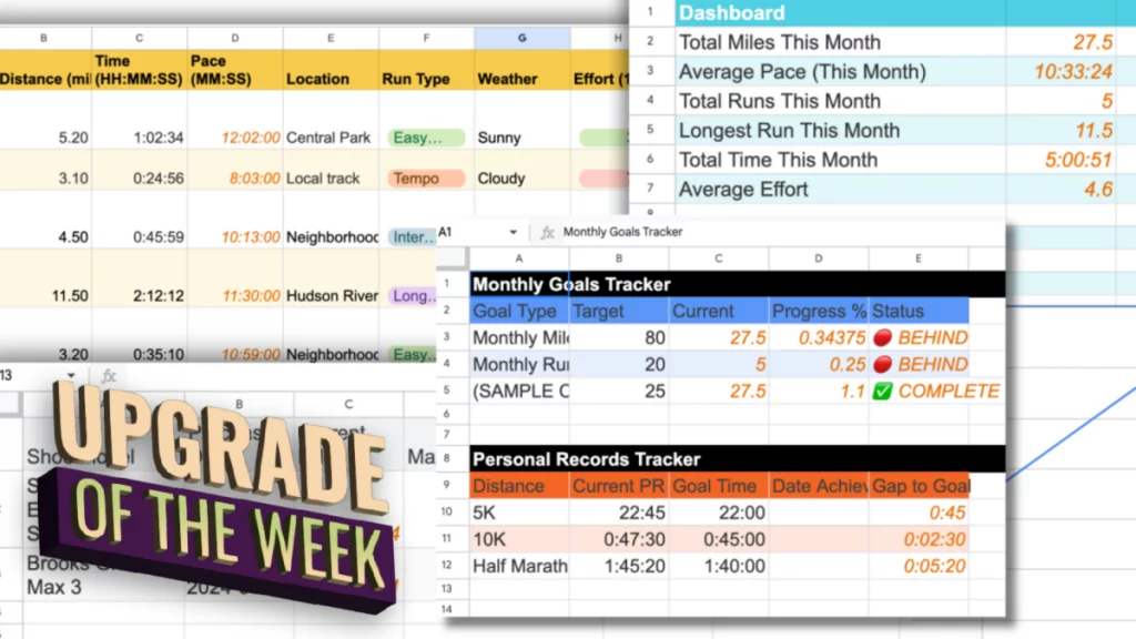 This Personalized Running Spreadsheet Is My Tech Upgrade of the Week This Personalized Running Spreadsheet Is My Tech Upgrade of the Week