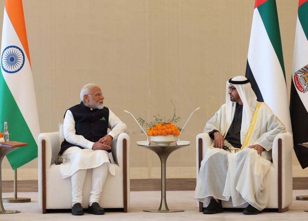 Sheikh Mohamed Bin Zayed and Narendra Modi