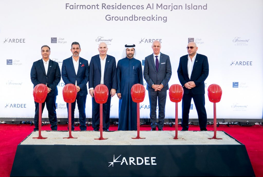 UAE developer Ardee breaks ground on $545m Fairmont Al Marjan Island waterfront project Fairmont Residences Al Marjan Island UAE Ardee Ras Al Khaimah