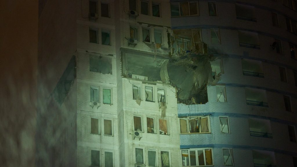 Ukraine sets fire to Russian oil depot after Moscow launches new hypersonic missile : NPR