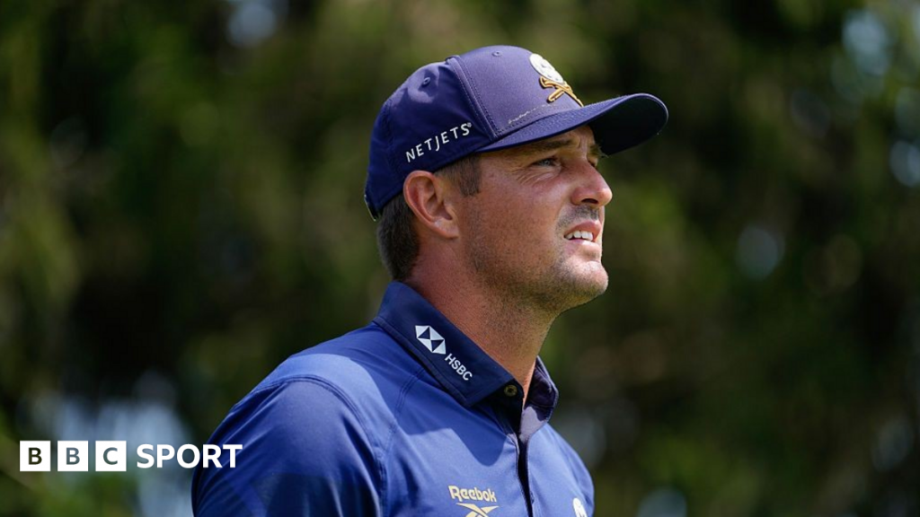 LIV Golf hits out despite being awarded world ranking points by OWGR amid ‘changing landscape’ Bryson DeChambeau hitting a tee shot