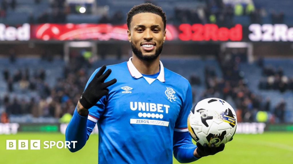 Youssef Chermiti poses with the matchday ball