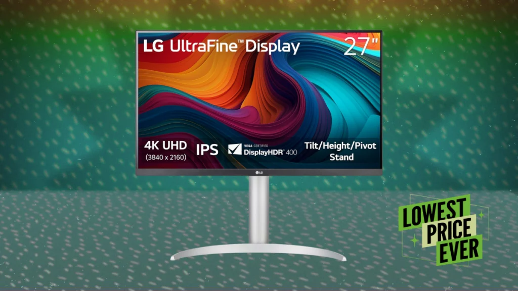 This 27-Inch LG Ultrafine 4K Monitor Just Dropped to Under $200
