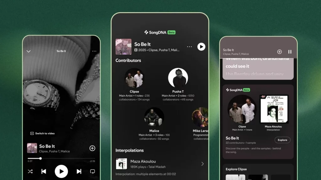 Spotify's New 'SongDNA' Is Actually a Great Way to Learn More About Your Music