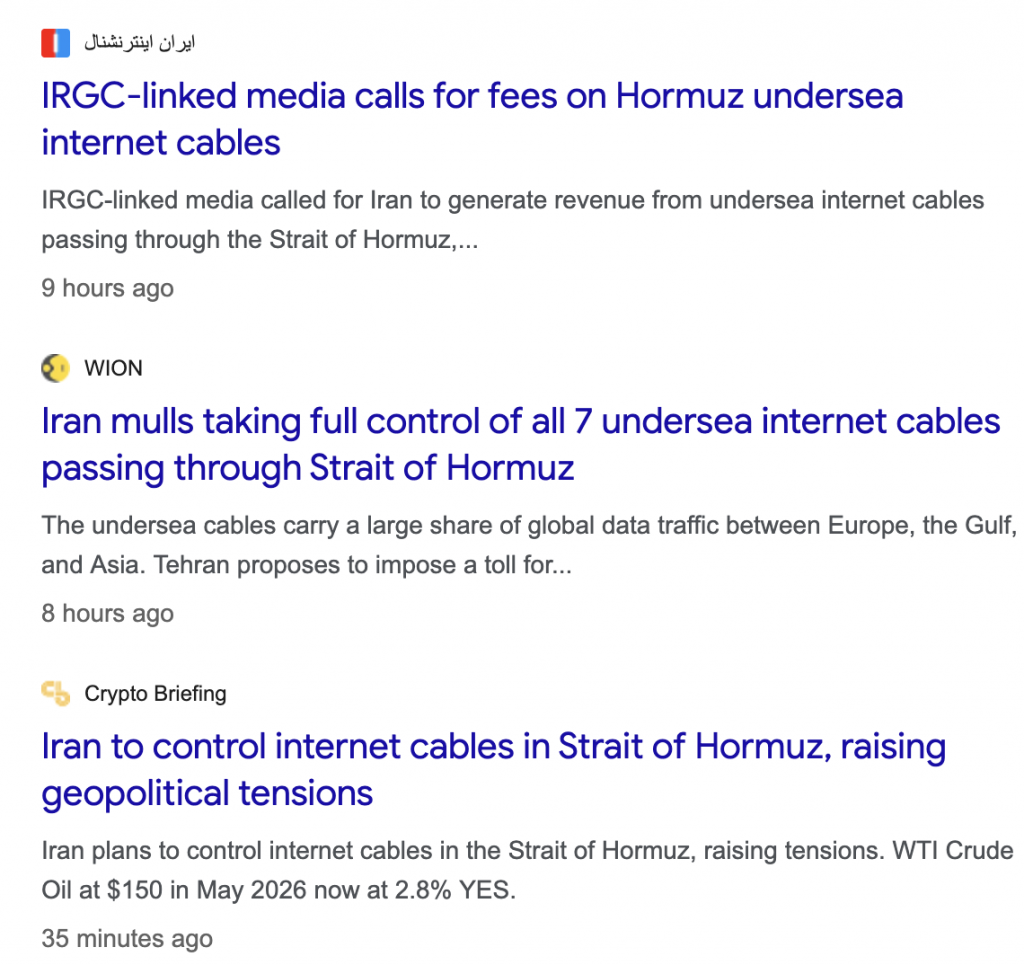 Iran War: Momentary Quiet as Iran Withholds Answer on US Proposal; Iran Asserts Control Over Persian Gulf Cables; Debate Over US Destruction of Iran Tankers, Iran Destroyer Attacks
