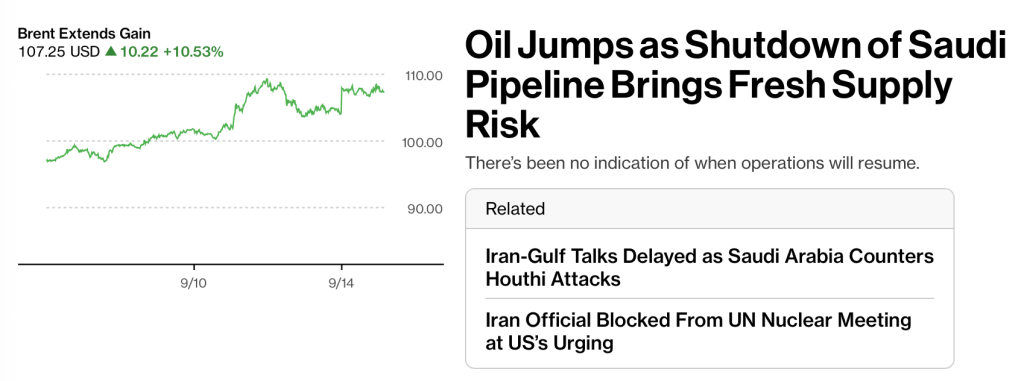 Iran War: Saudi Pipeline Out for at Least a Month, Further Stressing Energy Supplies; Trump + Israel Readying Post-Midterms Big Attack? Iran Weighing NPT Exit Iran War: Saudi Pipeline Out for at Least a Month, Further Stressing Energy Supplies; Trump + Israel Readying Post-Midterms Big Attack? Iran Weighing NPT Exit